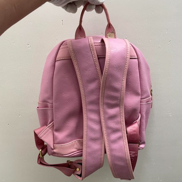 mcm pink backpack main image 6
